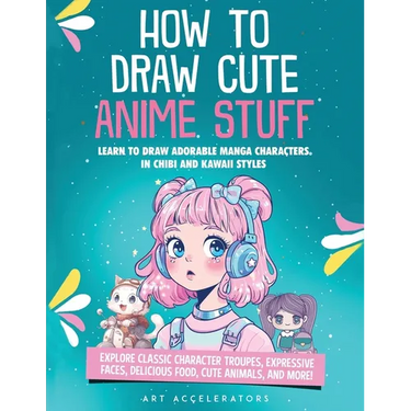 How to Draw Cute Anime Stuff: Learn to Draw Adorable Manga Characters in Chibi and Kawaii Styles. Explore Classic Character Troupes, Expressive Faces,