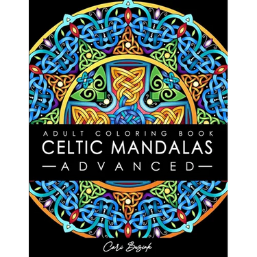 Celtic Mandalas - Advanced - adult coloring book: 50 pages of detailed Celtic designs to color, 8.5"x11"