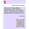 Abstract of a Paper Entitled, Observations on the Temple of Serapis at Pozzuoli; With Remarks on Certain Causes Which May Produce Geological Cycles of