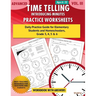 Advanced Time Telling - Introducing Minutes - Practice Worksheets Workbook With Answers: Daily Practice Guide for Elementary Students and Homeschooler