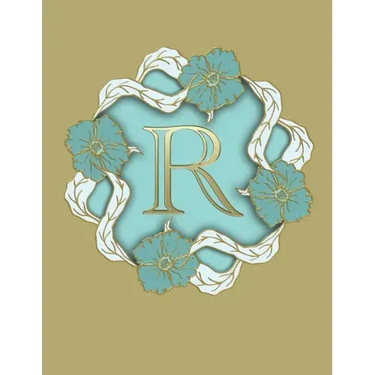 R: 100 Pages 8.5" X 11" Monogram Notebook College Ruled Line Paper