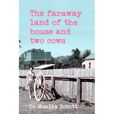 The faraway land of the house and two cows