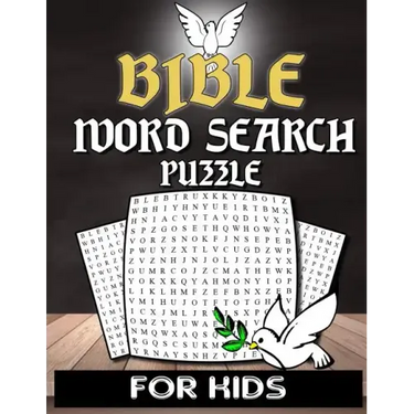 Bible Word Search For Kids: Christian Word Search Puzzle Book For Kids Adults And Senior With Inspirational Words - Bible Activity Book Crossword