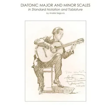 Diatonic Major and Minor Scales in Standard Notation and Tablature
