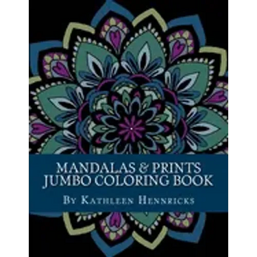 Mandalas & Prints Jumbo Coloring Book