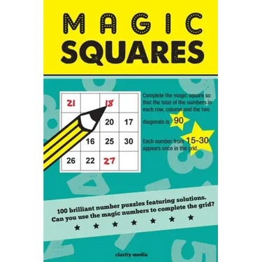 Magic Squares: 100 number puzzles featuring solutions
