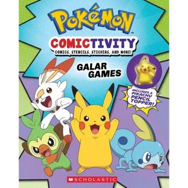 Pokémon Comictivity: Activity Book with Comics, Stencils, Stickers, and More! Galar Games