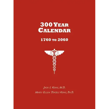 300 Year Calendar: 1760 to 2060