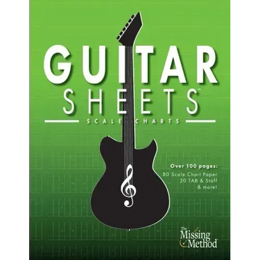 Guitar Sheets Scale Chart Paper: Over 100 pages of Blank Chord Chart Paper, TAB + Staff Paper, & more