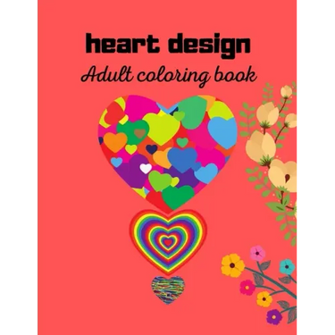 heart design: Adult coloring book