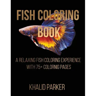 Fish Coloring Book: A Relaxing Fish Coloring Experience with 75+ Coloring Pages