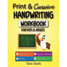 Print & Cursive Handwriting Workbook for Kids & Adults