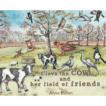 Clova the cow and her field of friends