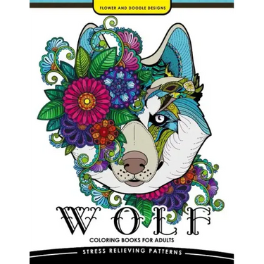 Wolf Coloring book for Adults: An Adult Coloring book for Grown-Ups