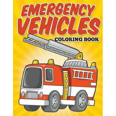 Emergency Vehicles Coloring Book: Kids Coloring Books