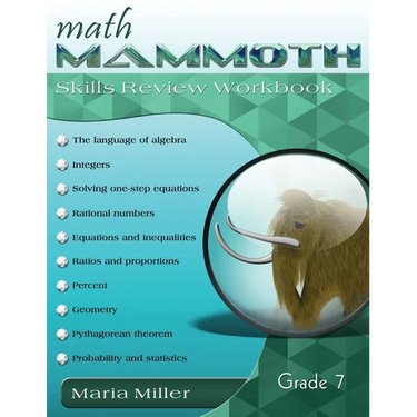 Math Mammoth Grade 7 Skills Review Workbook