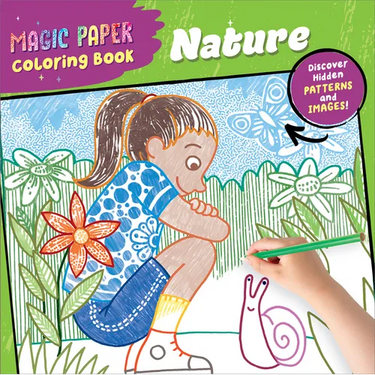 Magic Paper Coloring Book: Nature: Discover Hidden Patterns and Images!