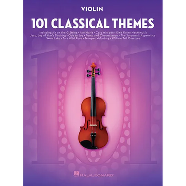 101 Classical Themes for Violin Instrumental Folio Essential Violin Sheet Music Collection Hal Leonard Violin Solo Book