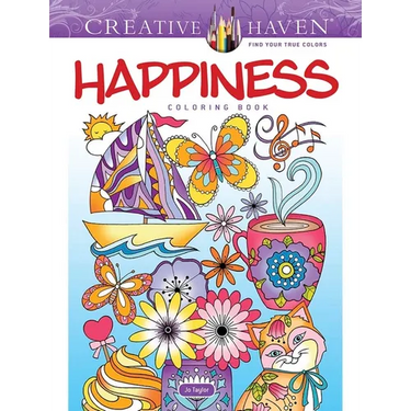 Creative Haven Happiness Coloring Book