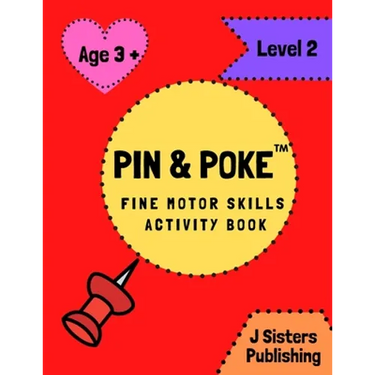 Pin & Poke Fine Motor Skills Activity Book Level 2: For Toddlers and Kids Ages 3+ with Shapes and Complex Designs Popular Activity in Montessori Class
