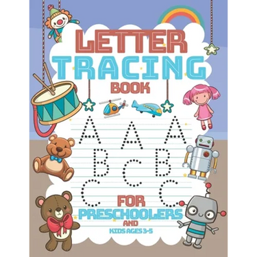 letter tracing book for preschoolers and kids ages 3-5: Practice Workbook To Learn The Alphabet-Lines and Shapes Pen Control-and More activity...