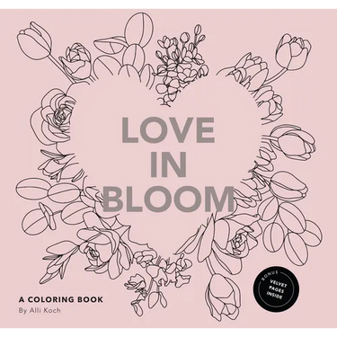 Love in Bloom: A Valentine's Coloring Book for Adults Featuring Romantic Floral Patterns and Frameable Wall Art