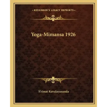 Yoga-Mimansa 1926