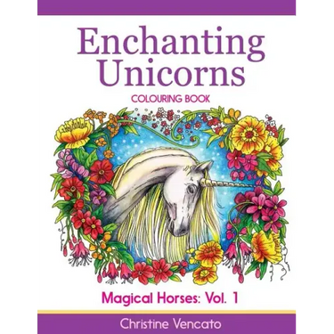 Enchanting Unicorns Colouring Book