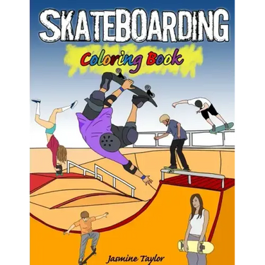 Skateboarding Coloring Book