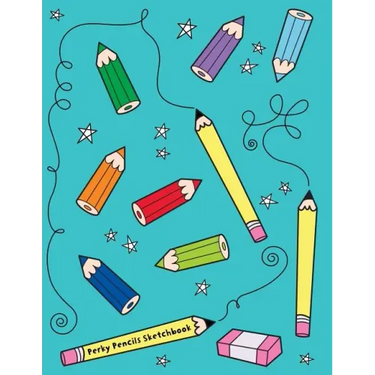 Perky Pencils Sketchbook: Jumbo Drawing Pad For Sketching, Doodling And Coloring