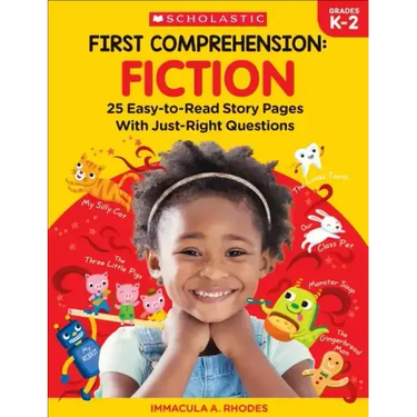 First Comprehension: Fiction: 25 Easy-To-Read Story Pages with Just-Right Questions