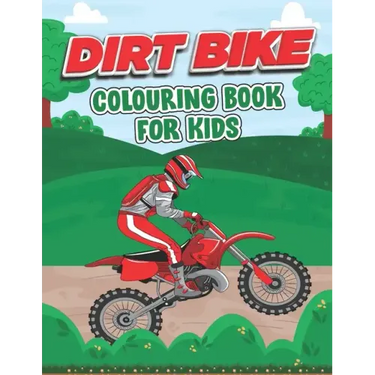 Dirt Bike Coloring Book for Kids: This Book Stress Relief Easy Coloring Book For Little Children