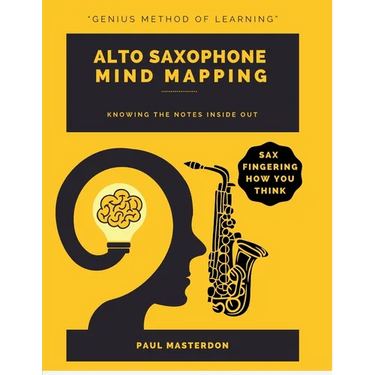 Alto Sax Mind Mapping: A Mnemonically Color-Coded Saxophone Fingering Chart Book: With Unique Player's Eye View