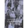 Approaches to Class Analysis