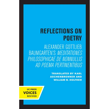 Reflections on Poetry: Meditationes Philosophicae de Nonnullis AD Poema Pertinentibus