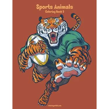 Sports Animals Coloring Book 2