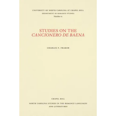 Studies on the Cancionero de Baena