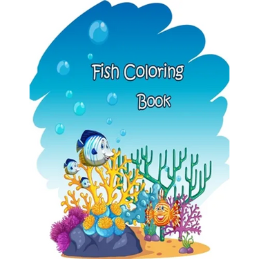 Fish Coloring Book: Fish coloring for children under 12 years old