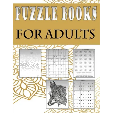 Puzzle books for adults: Fun and relaxing Activity Puzzle Book for Adults, Word search, Sudoku, mandala, Killer Sudoku and mazes 8,5"x11"