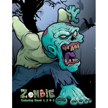 Zombie Coloring Book 1, 2 & 3