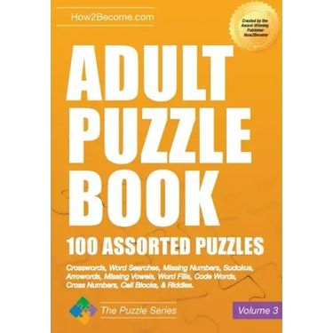 Adult Puzzle Book 100 Assorted Puzzles Volume 3