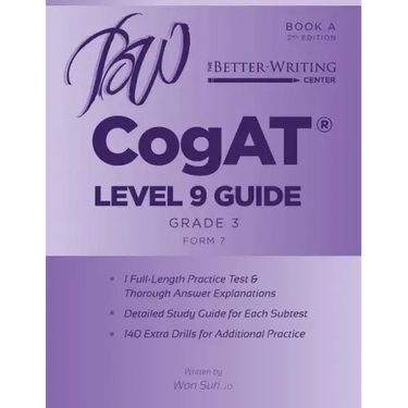 CogAT Level 9 (Grade 3) Guide: Book A