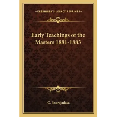 Early Teachings of the Masters 1881-1883