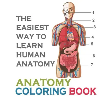 The Easiest Way To Learn Human Anatomy: Anatomy Coloring Book: an Entertaining and Instructive Guide to the Human Body - A Coloring, Activity & Medica