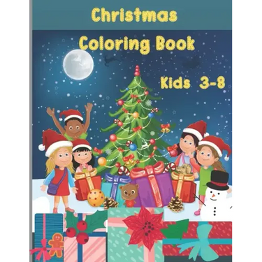 Toddlers Easy Christmas Coloring Book: Simple Fun Large Image for kids age between 3-8.
