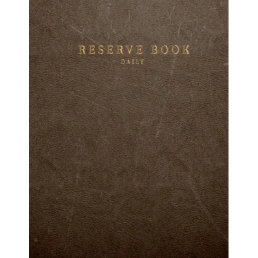 Daily reserve book: for Restaurant Customer record tracking Daily reserve book