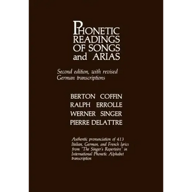 Phonetic Readings of Songs and Arias