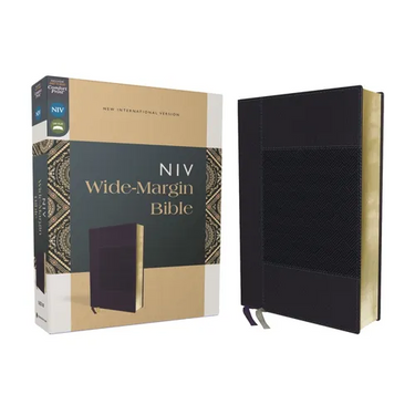 Niv, Wide Margin Bible (a Bible That Welcomes Note-Taking), Leathersoft, Navy, Red Letter, Comfort Print