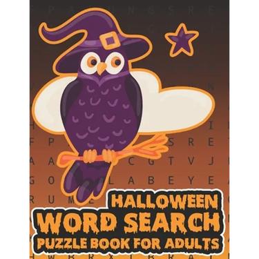 Halloween Word Search Puzzle Book For Adults: Large Print Spooky Word Search Book For Adults
