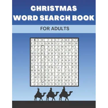 Christmas Word Search Book For Adults: Large Print Christian Puzzles Perfect Gift For Kids Colorbook 2 in 1